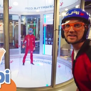 Blippi Goes Indoor Skydiving | Fun and Educational Videos For Kids