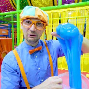 Learn Five Senses With Blippi & More at The Indoor Kids Playground | Educational Videos For Toddlers