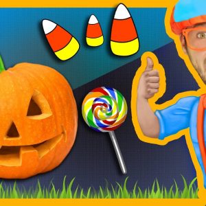 1 Hour of Nursery Rhymes Compilation with Blippi | Halloween Songs for Kids and More