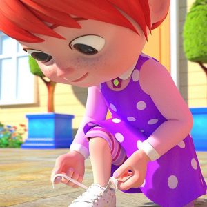 Learn How to Tie Your Shoes 👟 CoComelon Nursery Rhyme Song for Kids | Netflix Jr