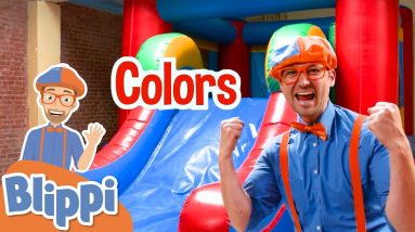 Blippi Learns Colors at Amy's Playground! | Educational Videos For Kids