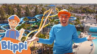 Learning With Blippi At The Water Park | 1 Hour of Blippi Kids TV Show | Educational Videos For Kids