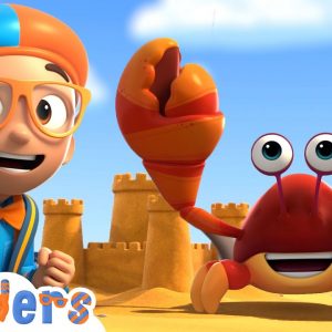 Blippi Wonders - Building Sandcastles! | Blippi Animated Series | Cartoons For Kids