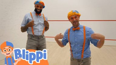 Blippi Plays Basketball With NBA Player Andre Drummond! | Fun and Educational Videos For Kids