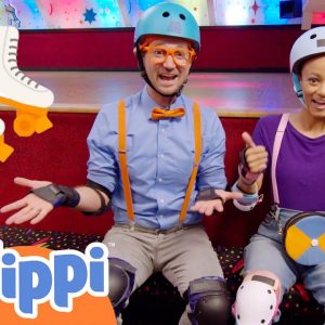 Blippi and Meekah Learn to Roller Skate! | Fun and Educational Videos for Kids