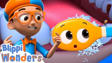 Blippi Wonders - Toothbrush! | Blippi Animated Series | Cartoons For Kids