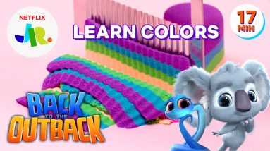 Learn Colors with Back to the Outback SUPER Satisfying Sand 🐨 Netflix Jr
