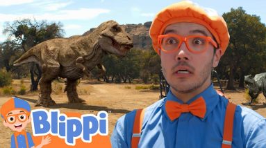 Learning Dinosaurs With Blippi at T-Rex Ranch! | Fun and Educational Videos For Kids