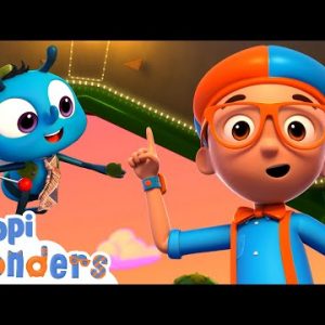 Blippi Wonders - Learn How Flies Walk On Ceilings! | Blippi Cartoon | Cartoons For Kids