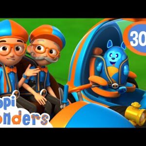 Blippi Wonders | Learning Cars and Vehicles + More! | Blippi Animated Series | Cartoons For Kids