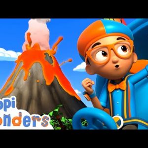 Blippi Wonders - The Floor is Lava! | BRAND NEW Blippi Cartoon | Cartoons For Kids