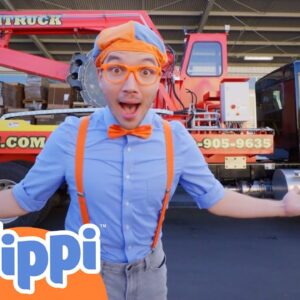 Blippi Learns About Garbage Truck Vehicles! | Educational Videos for Kids