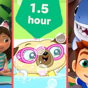 Vacation Fun in the Summer Time! w Sharkdog, Chip and Potato, Gabby & Pandy! Netflix Jr
