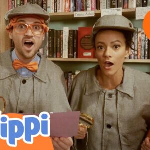 Detective Blippi and Meekah Learn How Important it is to Read Books! | Educational Videos for Kids