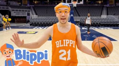 Blippi Play Basketball With A Pro! | Sports for Kids | Educational Videos for Kids