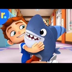 Sharkdog Sneaks In to the First Day of School! | Netflix Jr