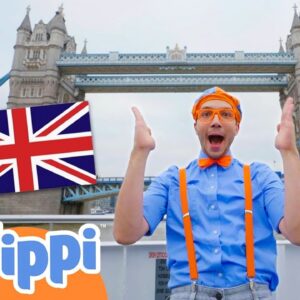 Blippi Explores London On A Party Boat! | Educational Videos for Kids