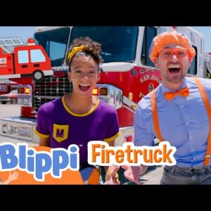 Blippi and Meekah Learn About Firetrucks and Emergency Vehicles! | Educational Videos for Kids