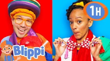 Blippi and Meekah's Halloween Stories of Friendship | 1 HOUR of Blippi | Educational Videos for Kids