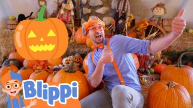 Blippi Explores A Pumpkin Patch! | Halloween Videos for Kids | Educational Videos for Toddlers