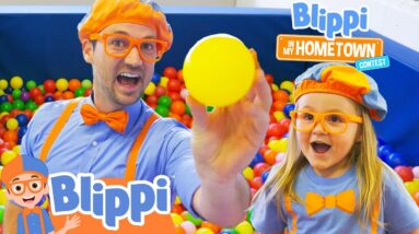 Blippi's Meets Layla at an Indoor Playground! | Educational Videos for Kids