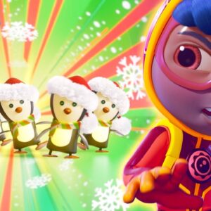 Action Pack VS Teddy Von Taker's Penguin Army! ðŸ�§ The Action Pack Saves Christmas | Netflix Jr