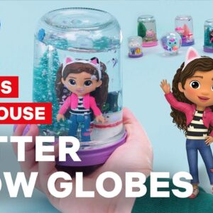 DIY Glitter Snow Globes with Gabby's Dollhouse! ❄️ | Netflix Jr