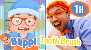 Brush Your Teeth with Blippi | Healthy Habits for Kids