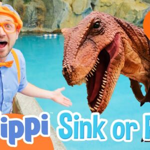 Blippi's Sink or Float with Stanley the Dinosaur | Educational Videos for Kids